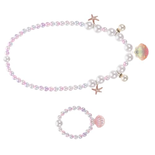 minkissy Junge Mädchen Shell Halskette Und Armband Für Junge Mädchen Mit Muschel Anhänger Design Als Schmuckgeschenk Für von minkissy