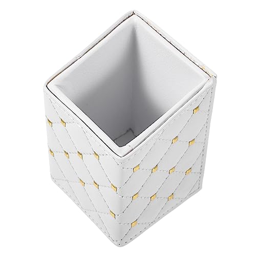 minkissy Schreibtisch-Stifthalter weiß Schließfach stifthalter für den Schreibtisch süß Bürsten Farbregal schreintischorganizer Schreibtisch Organiser Pu-Bleistift-Organizer PU-Stifthalter minkissy Schreibtisch-Stifthalter weiß Schließfach stifthalter für den Schreibtisch süß Bürsten Farbregal schreintischorganizer Schreibtisch Organiser Pu-Bleistift-Organizer PU-Stifthalter von minkissy