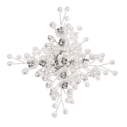 minkissy Schuhclips mit Perlenblumenform Abnehmbare Hochzeitsschmuck Schuhschnallen für Damen Vielseitige Dekoration für Pumps Sandalen Stiefel und Handtaschen von minkissy