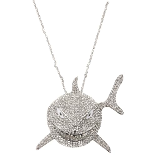 minkissy Shark Anhänger Halskette für Damen Dekorative Kette für Strandpartys Cosplay Cooles für Frauen für zu Geburtstagen Feiertagen von minkissy