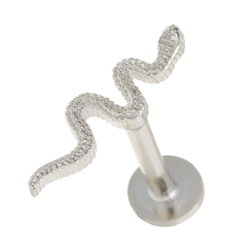 minkissy Silber Schlange Ohrstecker Piercing Leicht Elegant Damen Schmuck Alltag Party von minkissy