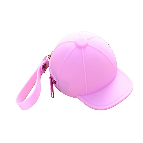 minkissy Silikon Münzgeldbörse Baseball Cap Design Mini Portemonnaie Cartoon Candy Color Schlüssel und Münzbeutel für Mädchen Zufällige Farbe Zufällige Farbe von minkissy