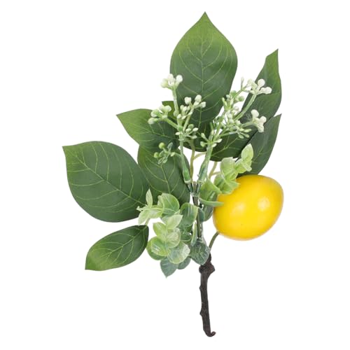 minkissy Simulation Zitronenblumenarrangement Gefälscht Fälschung Zweig Geäst Realistisch Diy-verzierung Wohnkultur Yellow Plastik von minkissy