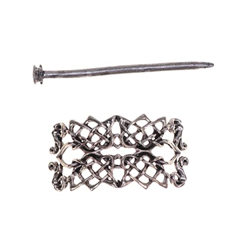 minkissy Haarschmuck für Damen Antiquität Wikinger-Haarnadeln für Frauen Haarspangen Haarklammer Kleider Kostüm Tiara Frauen Haarnadeln Mädchen Kleidung Metall Kopfbedeckung Mann mit Stock von minkissy