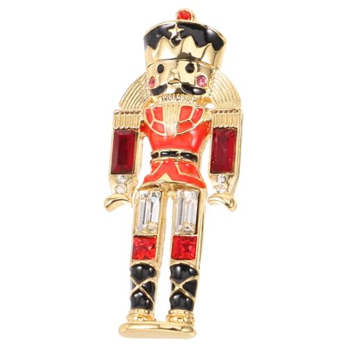 minkissy Soldat Brosche Pin Metall Kleine Dekorative Anstecknadel Bunte Weihnachtsbrosche für Kleidung Hut Schal Rucksack von minkissy