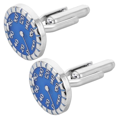minkissy Speedometer Manschettenknöpfe Robustem Metall mit Blauem Tachometer Design Business Hemd Accessoires für Hochzeit Alltag Vater und Bräutigam minkissy Speedometer Manschettenknöpfe Robustem Metall mit Blauem Tachometer Design Business Hemd Accessoires für Hochzeit Alltag Vater und Bräutigam von minkissy