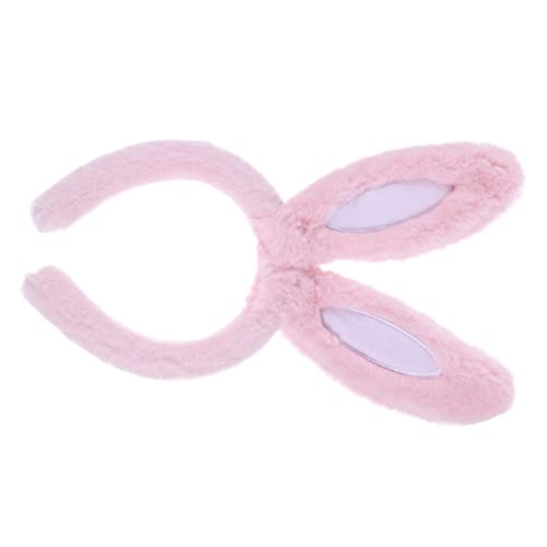 minkissy Stirnband Hasenhaarreifen Dress for Girls Hasenhaarband Hair Accessories for Girls Chinesischer Neujahrskopfschmuck Cosplay Kostüm Make-up-haarband Dekorationen Fräulein Plüsch Ohr von minkissy