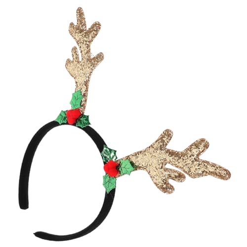 minkissy Antler Haarreif Für Weihnachten Lustiges Rentier Kopfschmuck Für Weihnachtsfeiern Leicht Und Bequem Für Erwachsene Und Geeignet von minkissy
