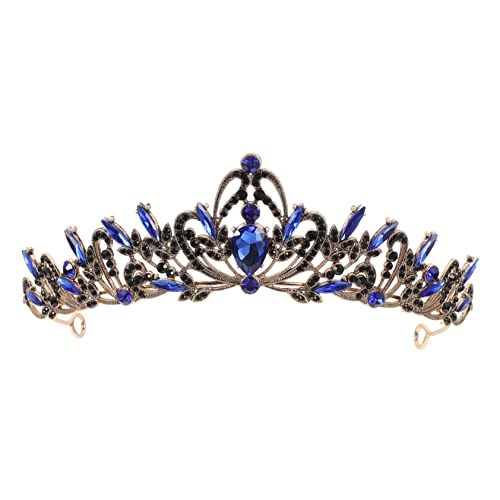minkissy Strass-Krone Hochzeit Tiara Party Stirnband Rezeption Kopfschmuck mit Retro-Krone Brautkrone Kronen und Diademe Haarschmuck für die Braut Brautdekor Strasssteine minkissy Strass-Krone Hochzeit Tiara Party Stirnband Rezeption Kopfschmuck mit Retro-Krone Brautkrone Kronen und Diademe Haarschmuck für die Braut Brautdekor Strasssteine von minkissy