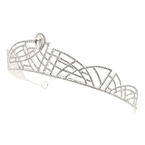 minkissy Strass Stirnband Tiara Krone Für Braut Hochzeit Kopfschmuck Damen Haarschmuck Mit Design Für Frauen Mädchen von minkissy