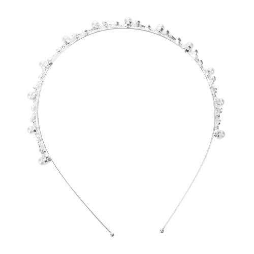 minkissy Haarschmuck Braut Perlen Haarband Mit Strass Legierung Für Damen Hochzeit Brautschmuck Braut Haarband Für Verlobung Party Frisuren von minkissy
