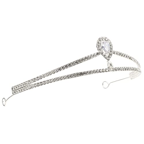 minkissy Strass-krone Tiaras Braut Krone Für Mädchen Kronen Und Diademe Goldene Tiara Party Hochzeit Feenkronen Für Frauen Junggesellin Tiara-stirnband Zinklegierung von minkissy