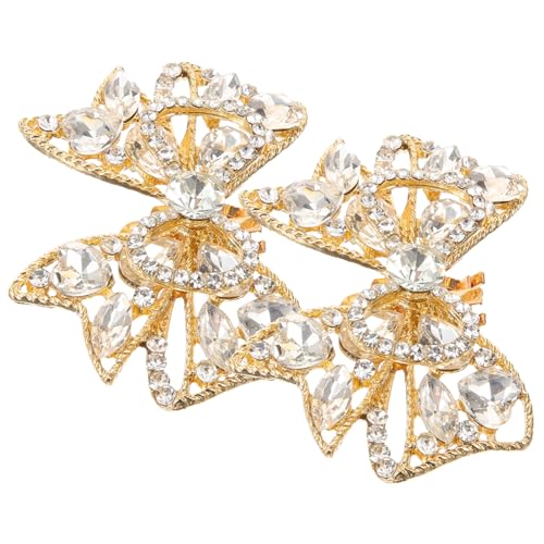 minkissy Strass-schuhschmuck Clip Abnehmbare Schuhschnalle Mit Schleife Dekorativer Schuhanhänger Für Damen-hochzeitsschuhe Und High Heels von minkissy