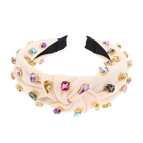 minkissy Strass-stirnbänder: -stirnband, Gekreuzter Knoten, Turban, Kopfschmuck, Strass, Breites Haarband, Reifen-accessoires Für Frauen Und Mädchen minkissy Strass-stirnbänder: -stirnband, Gekreuzter Knoten, Turban, Kopfschmuck, Strass, Breites Haarband, Reifen-accessoires Für Frauen Und Mädchen von minkissy