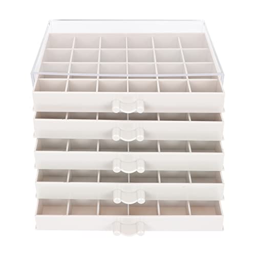 minkissy Stück Halter für Nagelspitzen Ring Nagel-Maniküre-Werkzeug Tücher Zange Fussel aufbewahrungsdose storage boxes verstauungsboxen Kunstnageletui Nagelschmuck-Organizer Plastik Brown von minkissy