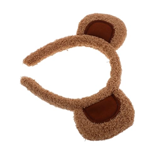 minkissy Cute Bear Headband Für Mädchen Flauschige Tierohren Haarband Für Halloween Geburtstagsfeiern Und Kostüme Bequemes Und Leichtes Accessoire Für Rollenspiele Und von minkissy