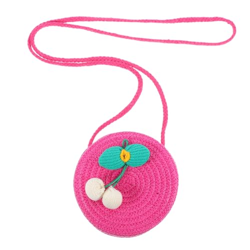 minkissy Spielhandtasche Für Kleinkinder Gewebte Umhängetasche Handgefertigt Aus Robustem Strohmaterial Bequemer Umhängegurt Praktische Minigröße Für Kleine Mädchen von minkissy
