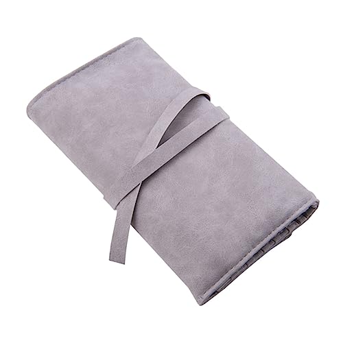 minkissy Mehrzweck Make up Pinseltasche 14 Fächer Faltbar Grau Wasserabweisend Für Kosmetikpinsel Organizer Für Make up Zubehör von minkissy