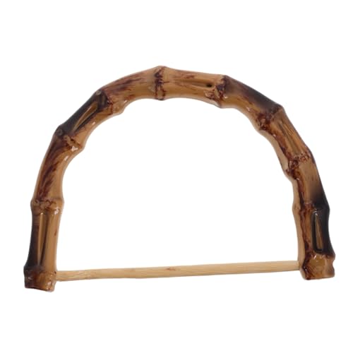 minkissy Taschengriffe Aus Bambusimitat Taschengriffe Zur Taschenherstellung Taschengriffe Aus Holz Ringgriffe Für Handtaschen Taschengriffe Für Häkeltaschen Acryl von minkissy