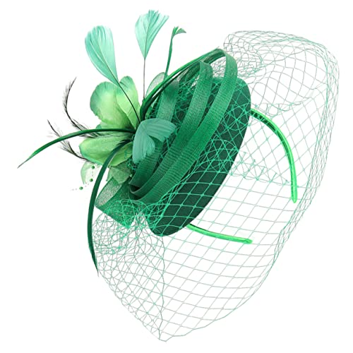 minkissy Luxuriöses Stirnband Mit Federn Fascinator-haarspange Multifunktionaler Kopfschmuck Für Partys Und Veranstaltungen von minkissy