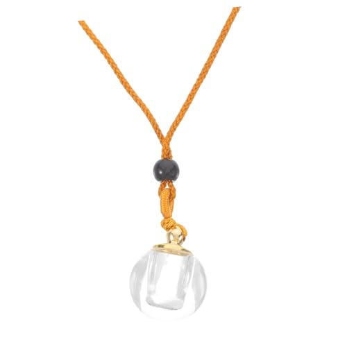 minkissy Teardrop Glasflasche Anhänger Offen Klein zum Befüllen mit Ätherischem Öl Schmuckflasche Halskette für Frauen Vielseitiger Fläschchen Charm Tragbarer Kristallflakon Schmuck von minkissy