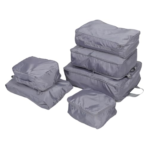 minkissy Teiliges Reise-Organizer-Set mit Kompressions-packwürfeln Doppellippiger Reißverschluss Multifunktionale Koffer-Organizer-Taschen für Damen und Herren für Koffer und Rucksäcke von minkissy