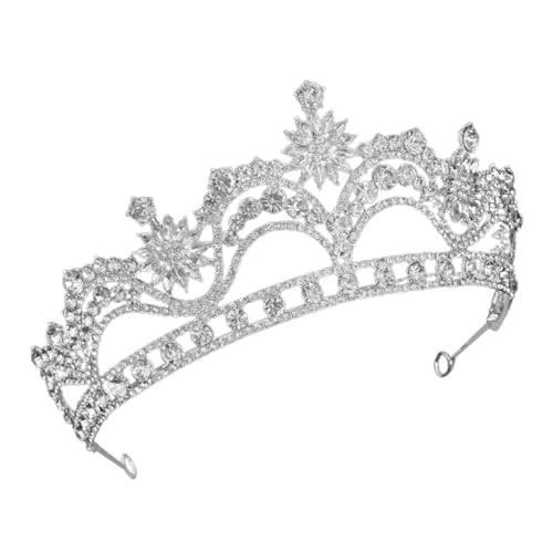 minkissy Tiara Für Damen Strasssteinen Brauttiara Als Kopfbedeckung Für Hochzeit Party Geburtstag Formelle Anlässe von minkissy