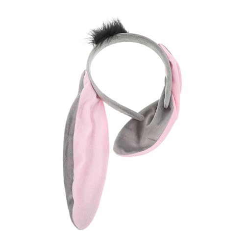 minkissy Eselsohren-stirnband Esel-kopfbedeckung Für Cosplay Und Halloween Partyzubehör Für Erwachsene Und Kleinkinder Eselkostüm-accessoire Verkleidungsspaß von minkissy