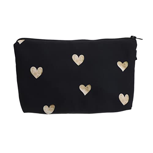 minkissy Damen Kosmetiktasche Im Love Heart Design Praktische Und Leichte Make-up Aufbewahrung Für Outdoor-aktivitäten Und Alltag Für Lippenstifte Zahnbürsten Und von minkissy