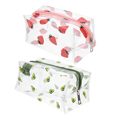 minkissy 2Stücke Tragbare Kosmetiktasche Reise Organizer Make Up Tasche für Damen Multifunktionale Schminktasche Leicht und Praktisch von minkissy