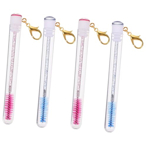 minkissy Tragbarer Make-up-wimpernpinsel-schlüsselanhänger 4 Stück Leere Mascara-tuben Für Mädchen Wimpern- Und Augenbrauen-make-up-tools Für Unterwegs Und Zu Hause von minkissy