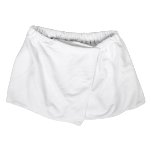 minkissy Tragbares Badetuch Für Herren Kurze Hose Verstellbare Handtuchdecke Badezimmer Pool Strand Spa Dusche Wickelhandtuch Mit Druckknopfverschluss Weiß von minkissy