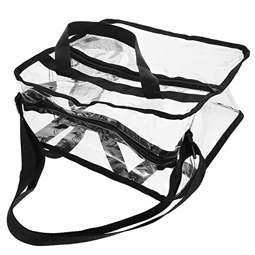 minkissy Transparente Handtasche Für Damen Große Multifunktionale Umhängetasche Wiederverwendbare Crossbody Für Reisen Einkäufe von minkissy