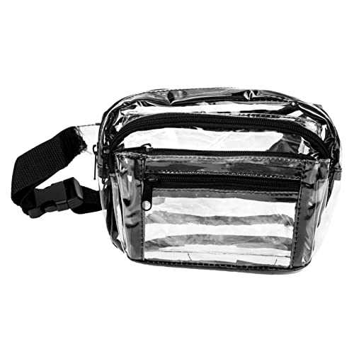 minkissy Transparente Hüfttasche PVC Verstellbarer Gürtel Multifunktionale Gürteltasche für Outdoor Aktivitäten Durchsichtige Bauchtasche für Frauen für Camping und Sport von minkissy