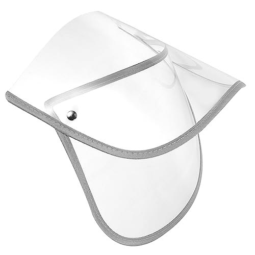 minkissy Regenponcho Hutkrempe Transparentes Hutschild Austauschbarer Gesichtsschutz für Damen und Herren Zubehör für Regenbekleidung von minkissy