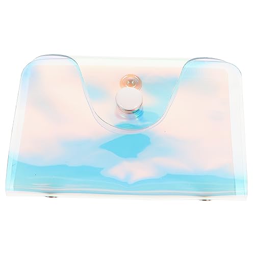 minkissy Transparentes Holografisches Kartenetui mit Fächern Multifunktionaler Organizer für Damen Geeignet als Portemonnaie und Einsatz für Handtaschen Modisch und Geruchlos für Reisen von minkissy