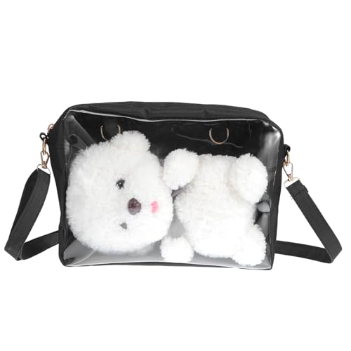 minkissy Umhängetasche Transparent mit Verstellbarem Riemen Stadionzugelassene Tragetasche aus Oxford Reisetasche für Damen und Herren für Konzerte minkissy Umhängetasche Transparent mit Verstellbarem Riemen Stadionzugelassene Tragetasche aus Oxford Reisetasche für Damen und Herren für Konzerte von minkissy