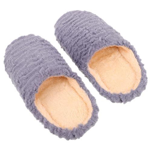 minkissy Unisex Hausschuhe mit Geräuschloser Weicher Sohle Rutschfest Atmungsaktiv und Warm für Herbst Winter für Holzfußböden und Indoor Bereich von minkissy