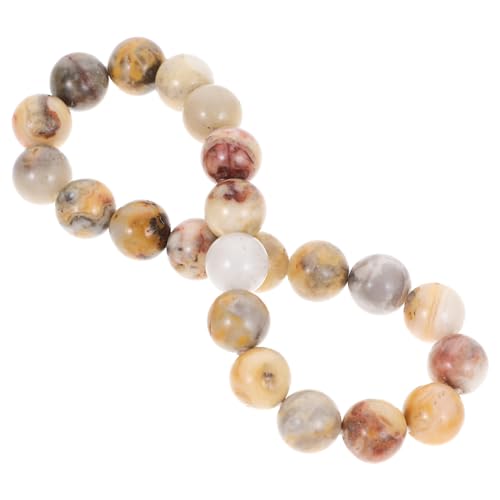 minkissy Unisex Kristallarmband mit Elastischen Perlen Rundperlen Armband für Herren Damen Vielseitig Tragbar zu Jedem ca Leicht Langlebig von minkissy