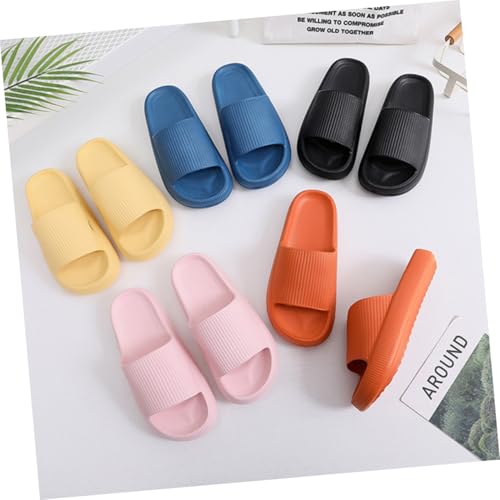 minkissy Unisex Massage Badeschlappen Komfortable Hausschuhe Atmungsaktive Freizeit slipper Sommer Slipper für Damen und Herren Rutschfest Dicke Sohle Pure Farbe für Zuhause und Bad von minkissy