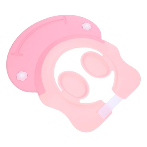 minkissy Verstellbare Duschhaube aus Kunststoff Wasserdichte Badehaube mit Ohrenschutz Flexibel Hautfreundlich Leicht für Junge Mädchen Kleinkinder und Geeignet Einfach zu Reinigen Tragen von minkissy