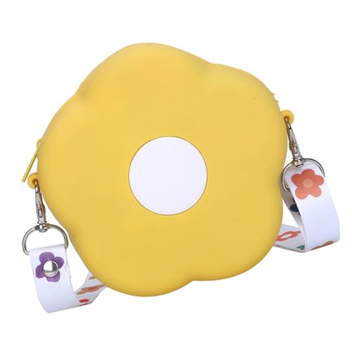 minkissy Verstellbare Silikon Umhängetasche Damen Kleine Crossbody Schultertasche Blumenförmig Münzbeutel für Erwachsene Alltag minkissy Verstellbare Silikon Umhängetasche Damen Kleine Crossbody Schultertasche Blumenförmig Münzbeutel für Erwachsene Alltag von minkissy