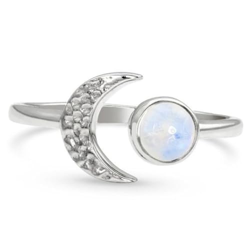 Verstellbarer Mondring für Damen Eleganter Kupferring im Einzigartigen Offenen Design für Partys Tägliche Anlässe oder von minkissy