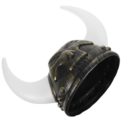 minkissy Vikingerhelm mit Hörnern Lustiger für Festivals Römischer Krieger Hut für Cosplay Aufführungen und Verschiedene Anlässe und Wiederverwendbar für Männer von minkissy