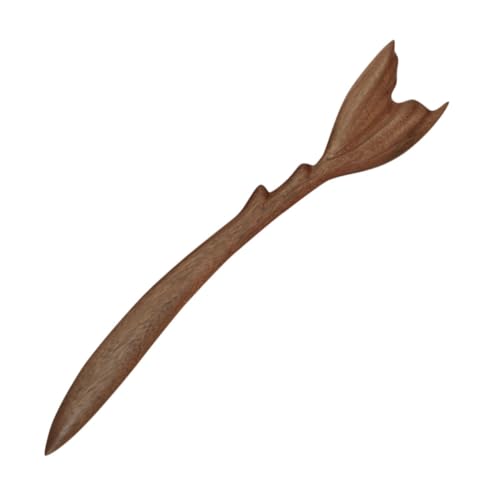 minkissy Vintage Holz Haarnadel Aus Grünem Sandelholz Dekorative Haarstäbchen Für Langes Haar Haarschmuck Für Damen Stilvolle Accessoires Für Hochzeiten Und Partys Süßes Design Mit Fischsch von minkissy