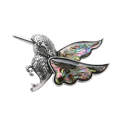 minkissy Vintage Holzspecht Anhänger Brosche für Damen Kreative Diy Schmuckbrosche Mehrfarbiger Clip Anhänger Vielseitig Einsetzbar für Kleidung Halskette Langlebige von minkissy