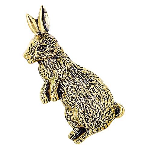minkissy Vintage Kaninchen Brosche Damen Retro Tier Broschen Pin Modisches Kleidungsornament für Frauen Vielseitige Anstecknadel Geschenkidee für Geburtstag Valentinstag Alltag von minkissy