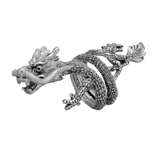 minkissy Drachenring Aus Legierung Für Männer Mit Gothic-design Filigranem Drachenmotiv Und Leuchtendem Glanz Als Schmuck Für Alltag Und Partys von minkissy