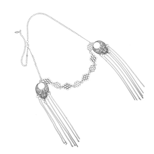 minkissy Vintage Metall Kopfschmuck Quaste Kette Damen Schmuck für Hochzeiten Stirnband Exotische von minkissy