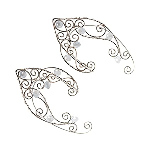 minkissy Vintage Ohrclips Kupfer Handgefertigt Non Piercing Hautfreundlich Verstellbar für Damen für Hochzeiten Partys Cosplay Halloween und Alltag von minkissy